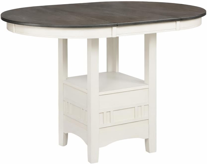 White Gray Counter Height 5 Piece Dining Set
