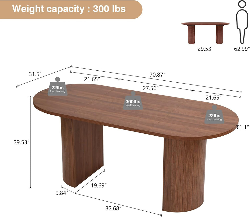 Modern Farmhouse Oval Dining Table