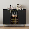 Black Wine Bar Cabinet