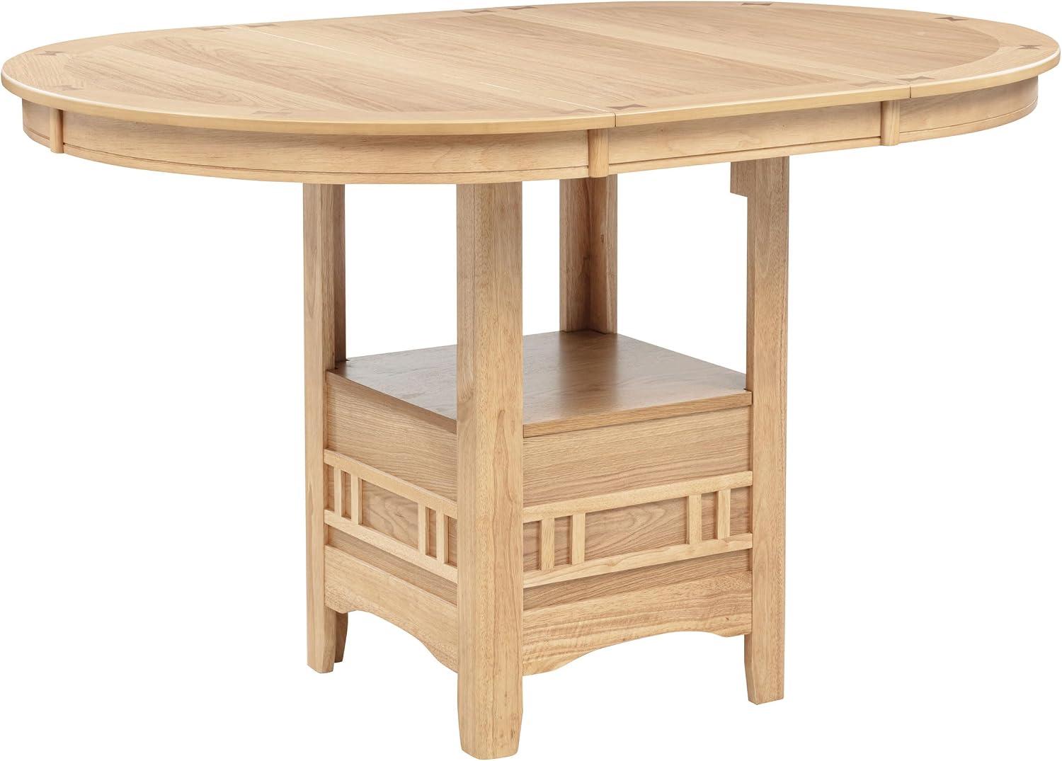 Oak Extendable Counter Height 5 Piece Dining Set
