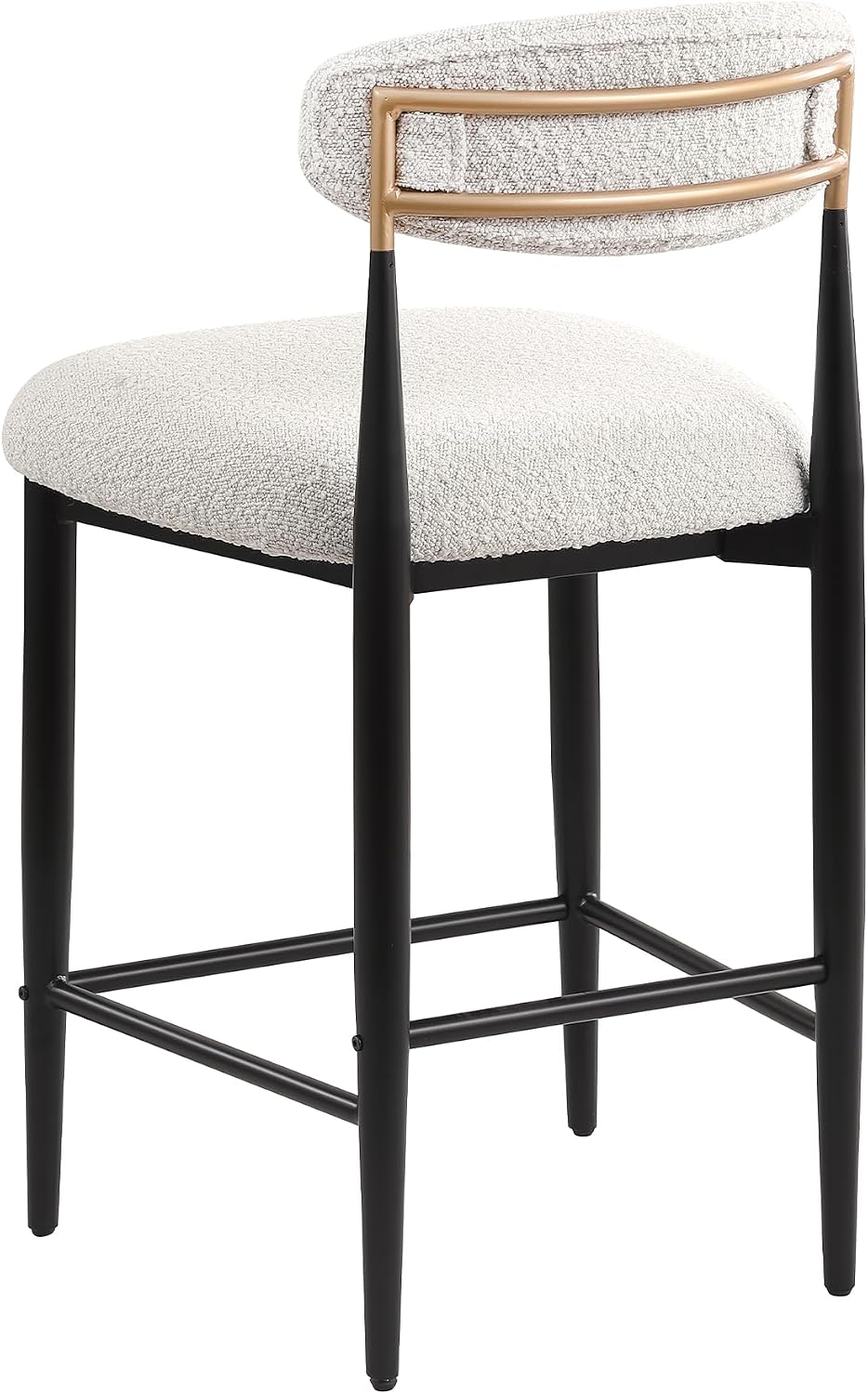 Morden Fort Boucle Black Metal Bar Stools Set