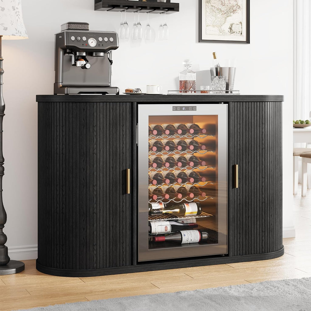 Black Wine Bar Cabinet