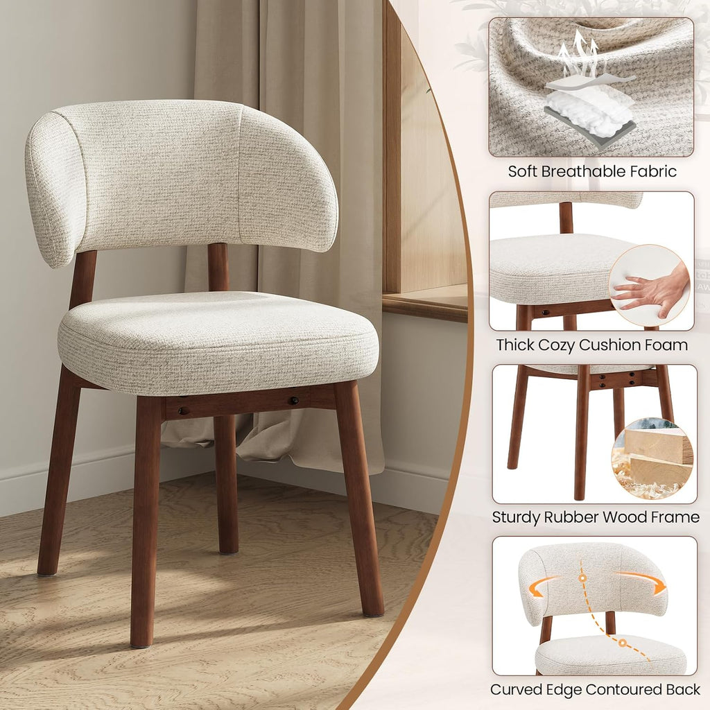 Natural Beige Fluted Extendable Storage Dining Set