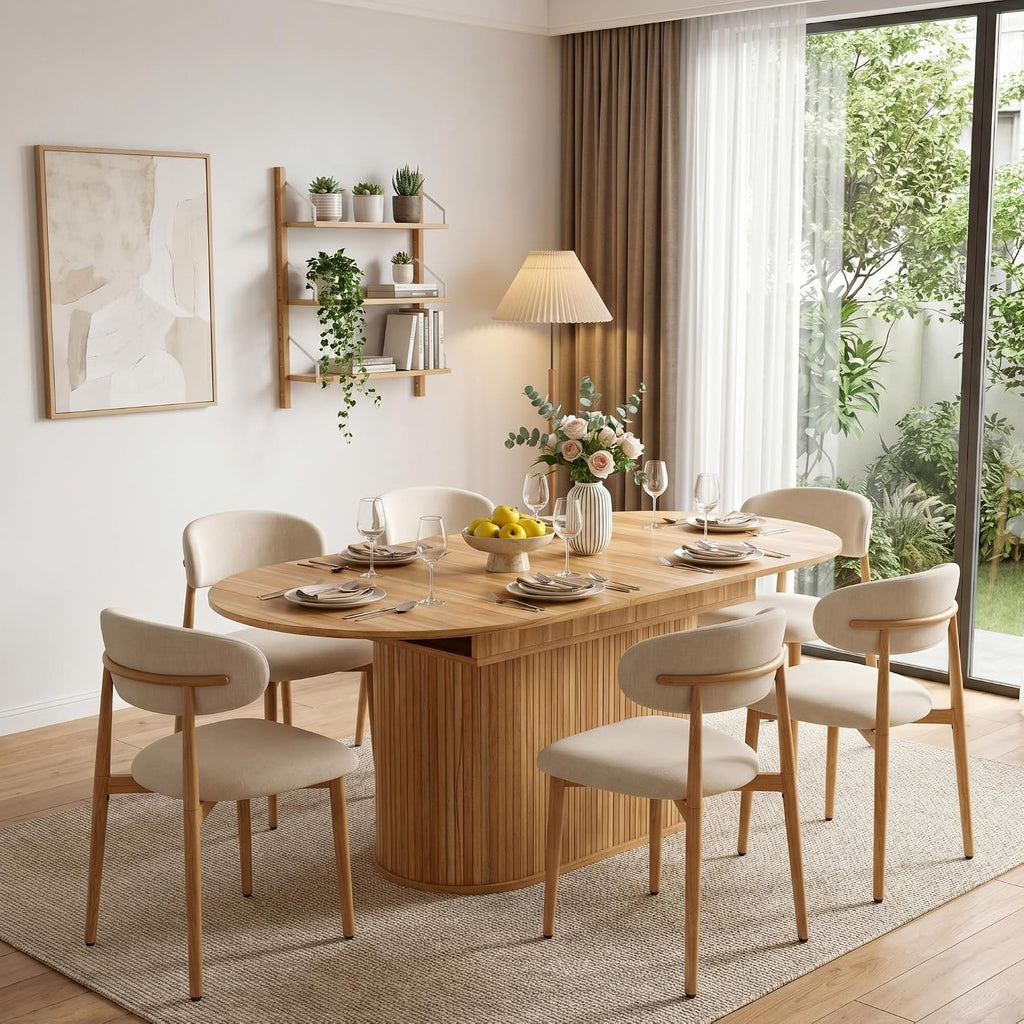 Oval 7 Piece Cushioned Dining Set