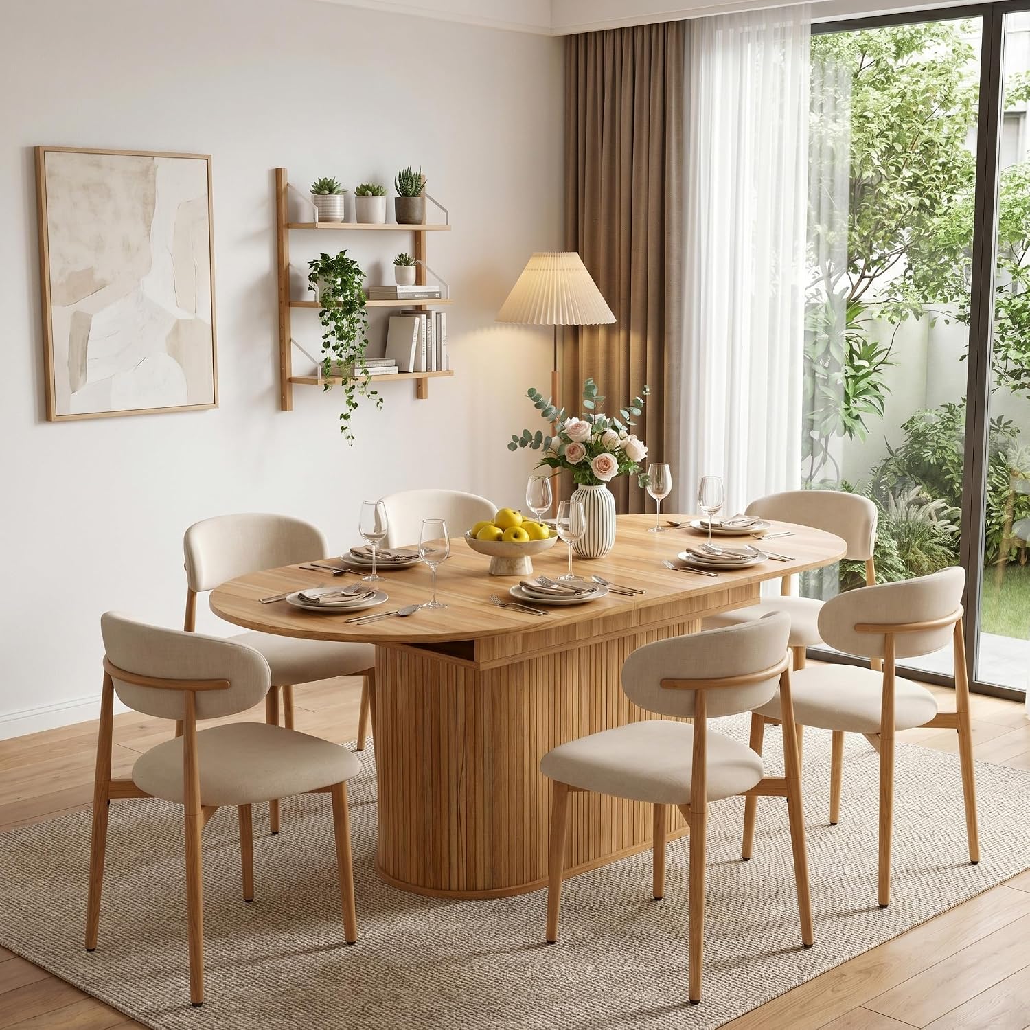 Oval 7 Piece Cushioned Dining Set
